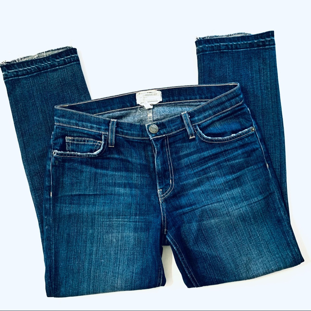 SOLD ❌ Current/Elliott Straight Crop Release Hem Jean 27 - Picture 4 of 9
